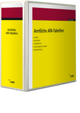 Amtliche Abschreibungstabellen (AfA)