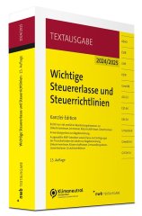 NWB, Wichtige Steuererlasse und Steuerrichtlinien