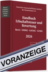 DWS, Handbuch Erbschaftsteuer und Bewertung 2026: BewG, ErbStG, GrEStG, GrStG 2026