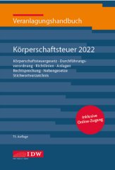 IDW, Veranlagungshandbuch Körperschaftsteuer 2021
