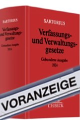Sartorius, Verfassungs- und Verwaltungsgesetze - Gebundene Ausgabe 2024