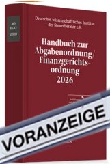 DWS, Handbuch zur Abgabenordnung / Finanzgerichtsordnung 2026: AO / FGO 2026