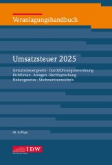 IDW, Veranlagungshandbuch Umsatzsteuer 2025
