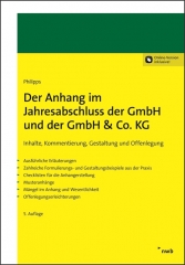 Philipps, Der Anhang im Jahresabschluss der GmbH und der GmbH & Co. KG