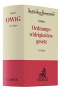 Göhler, Gesetz über Ordnungswidrigkeiten: OWiG
