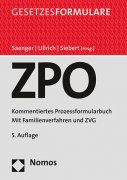 Saenger/Ullrich/Siebert, Zivilprozessordnung