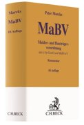 Marcks, Makler- und Bauträgerverordnung : MaBV